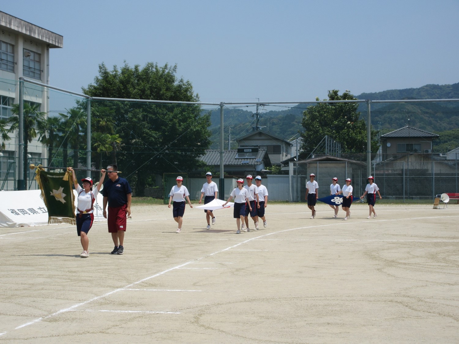 体育祭練習が始まりました 福岡県立朝倉東高等学校